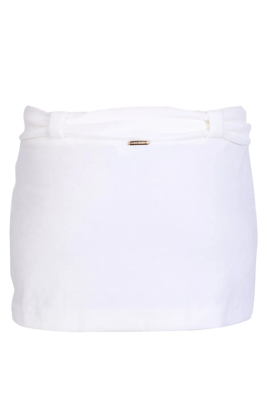 CLUBE BOSSA VELOUR Short Ivory Skirt