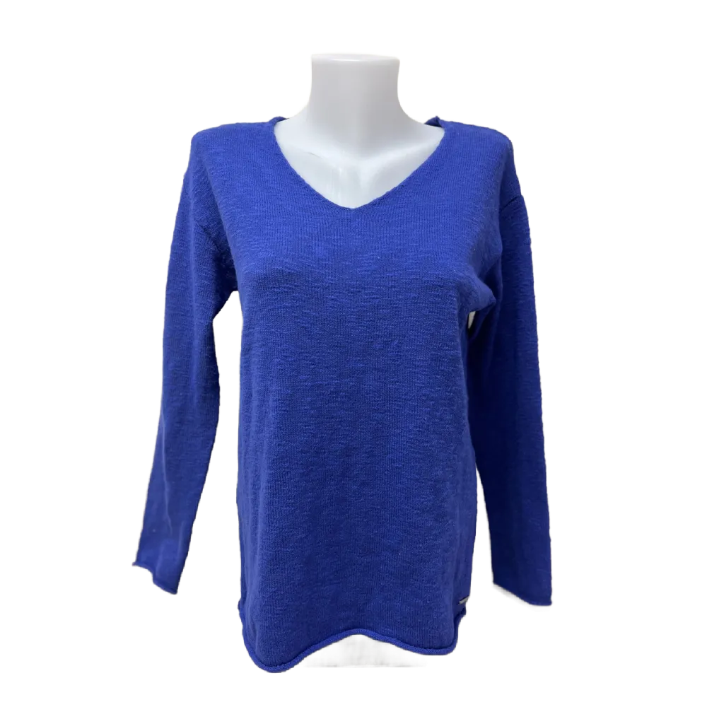 Coco CYC Cotton Knit Sweater Electric Blue