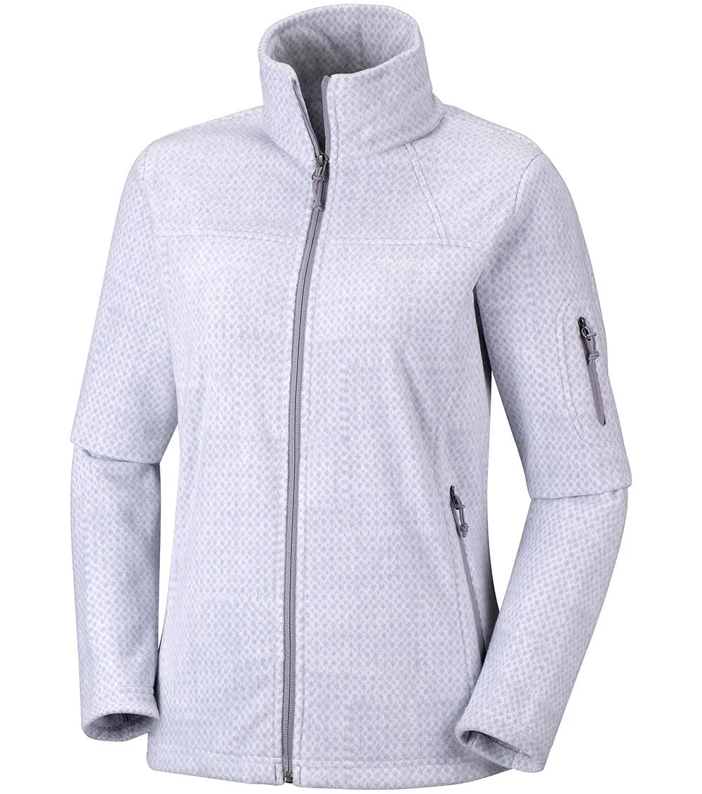 Columbia Fast Trek Printed Womens Fleece Jacket Astral