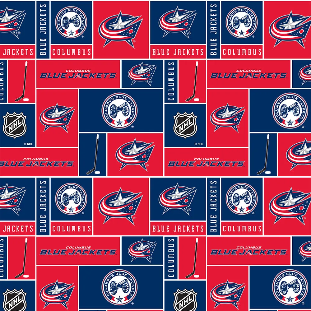 COLUMBUS BLUE JACKETS-Geometric Fleece-100% Polyester-012CBJ