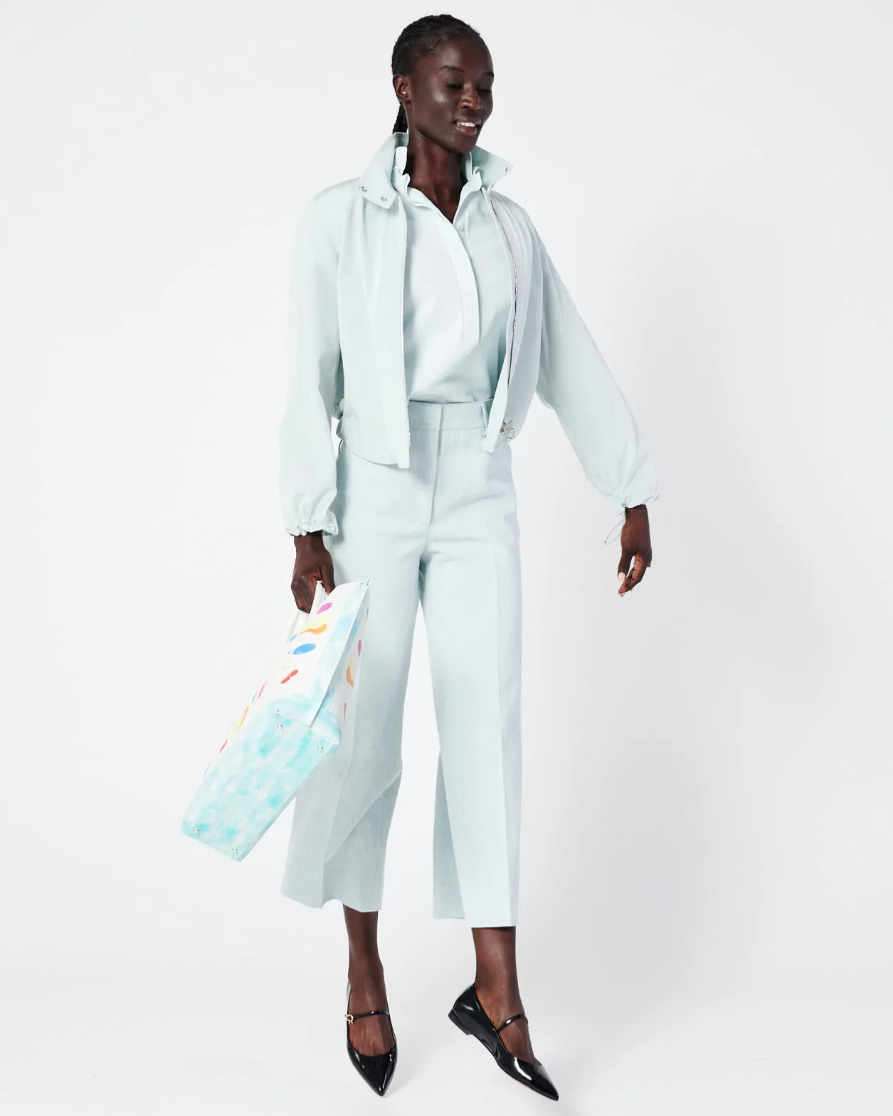 Cotton Taffeta Blouson