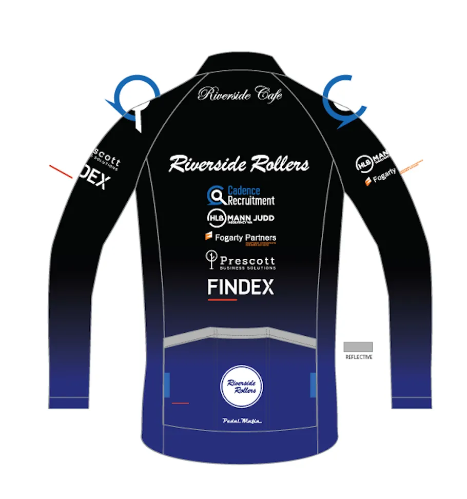 Custom Thermal Jacket - Riverside Rollers CX Black
