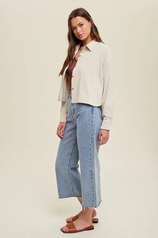 Dakota Crop Shacket