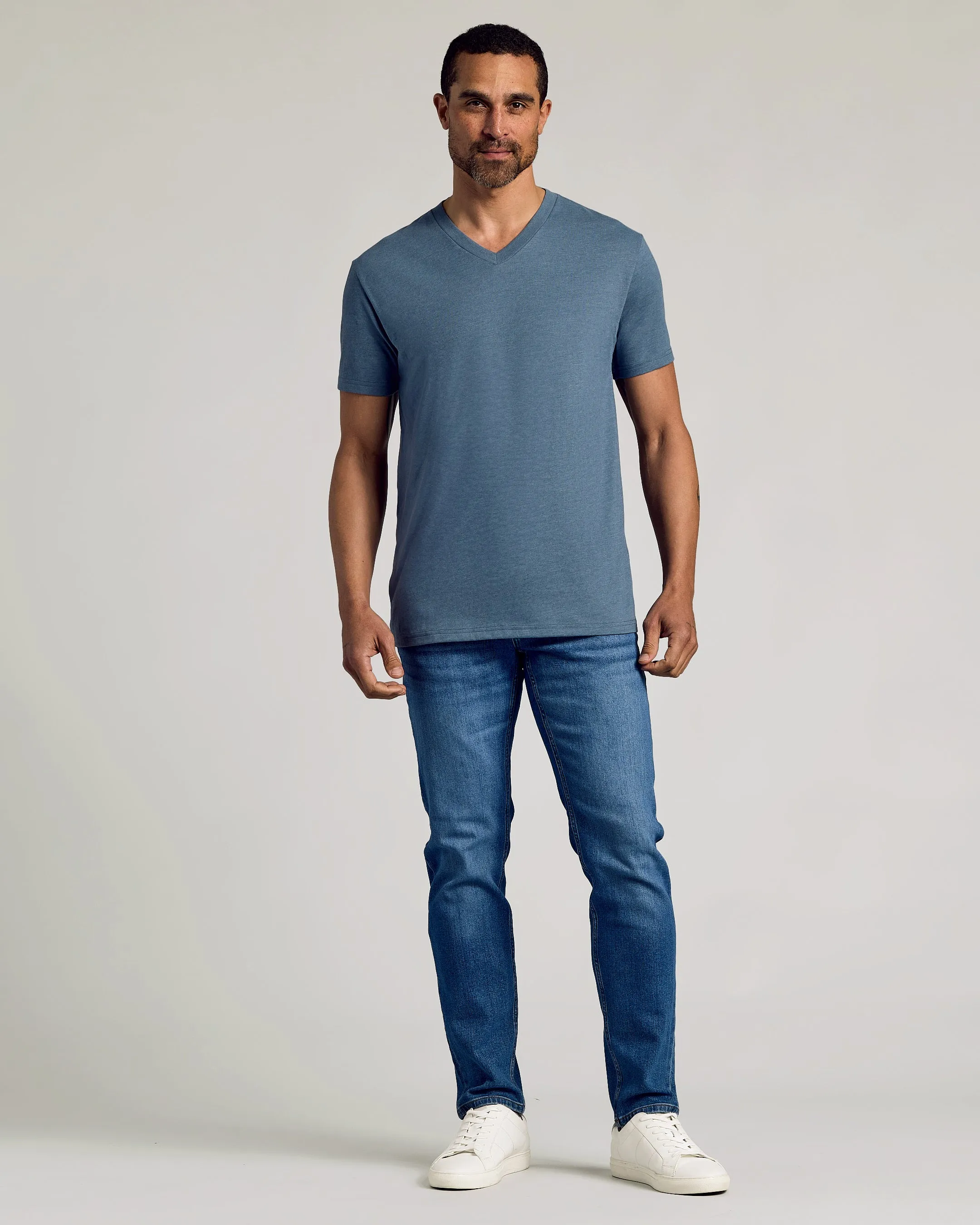 Dark Heather Tempest V-Neck Tee