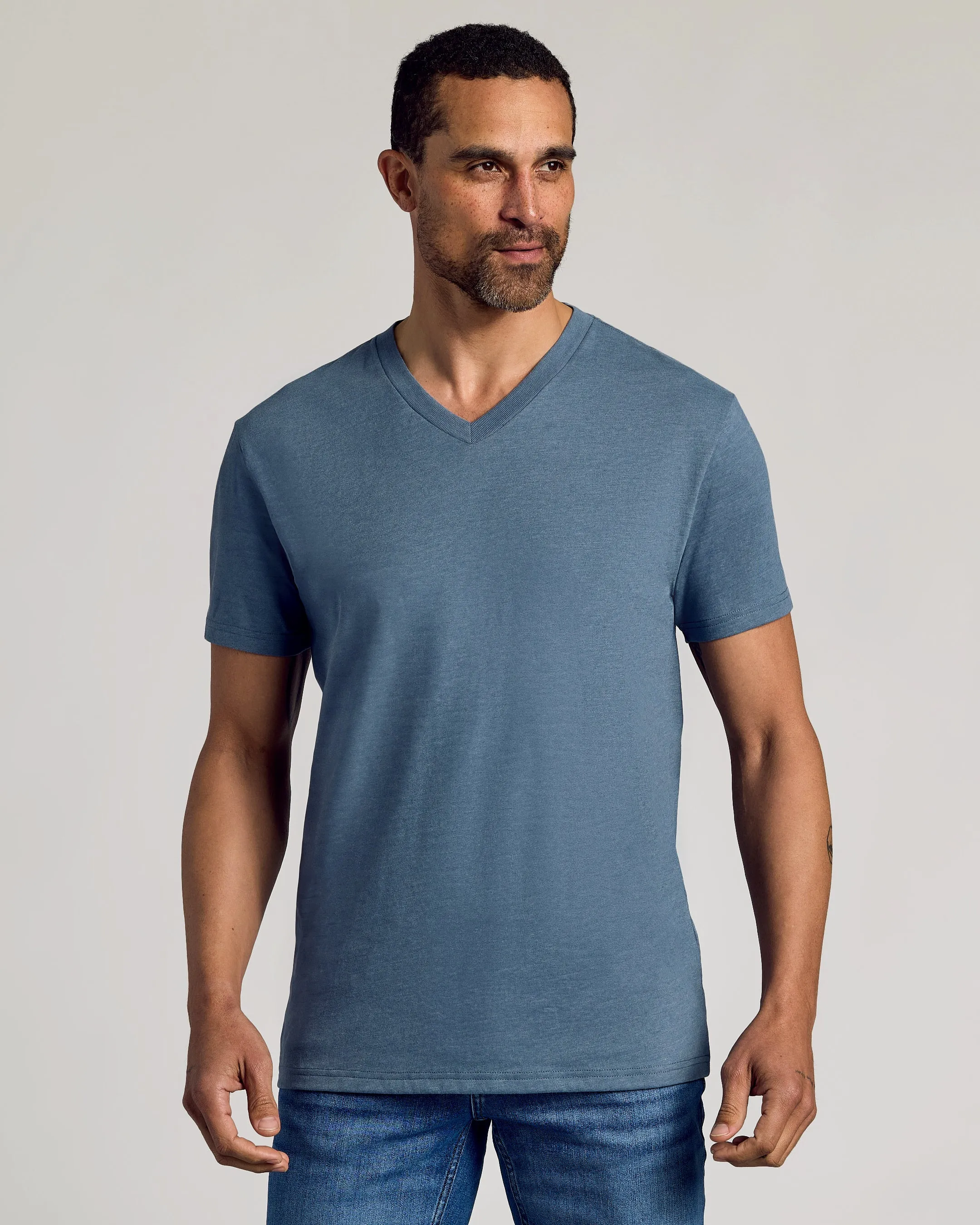 Dark Heather Tempest V-Neck Tee