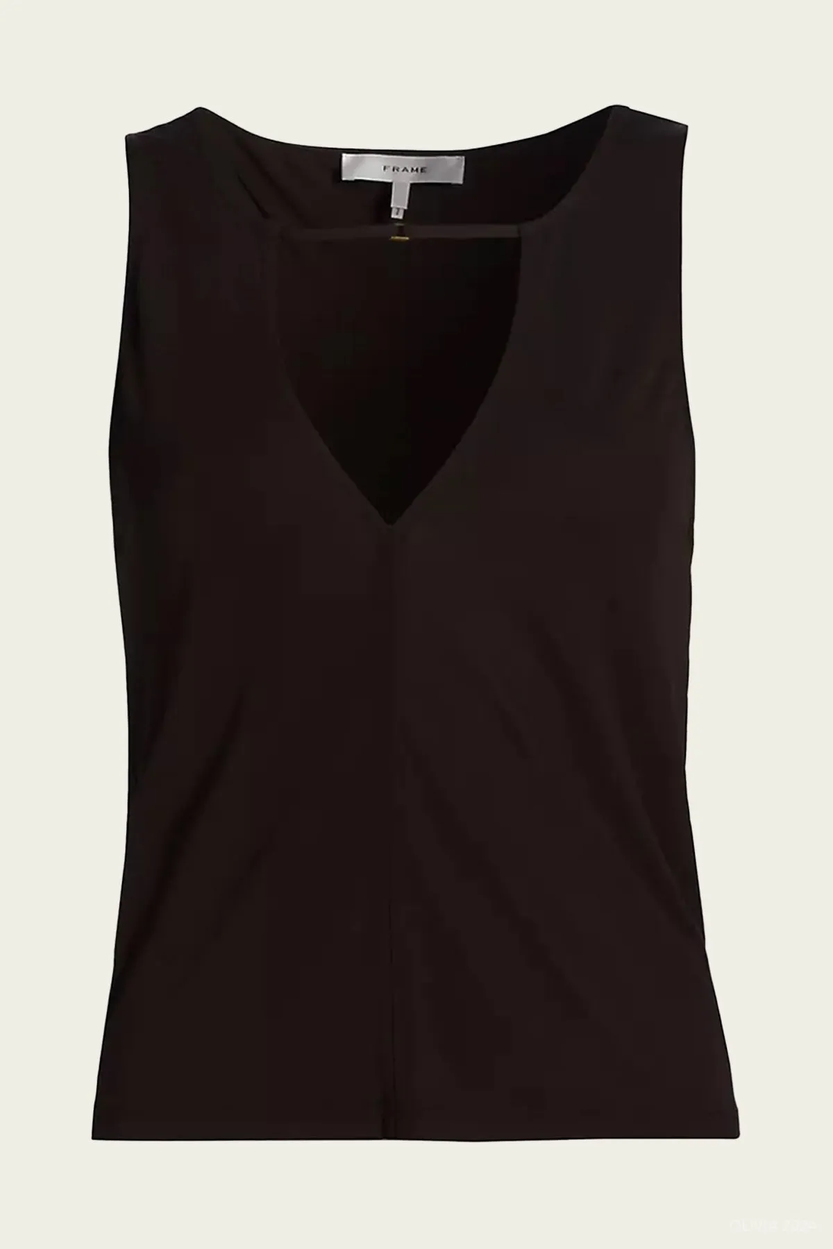 Deep V Tank in Chocolate Brown