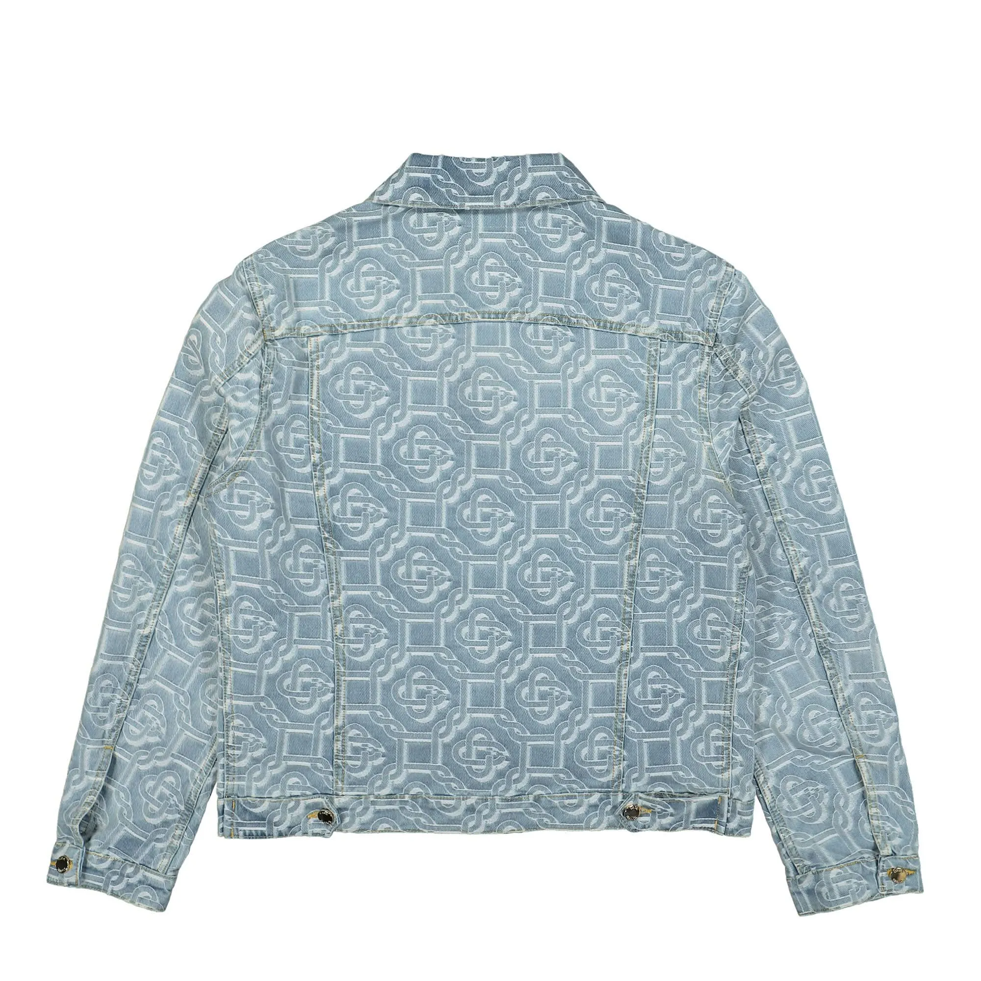 Denim Bleached Monogram Jacket