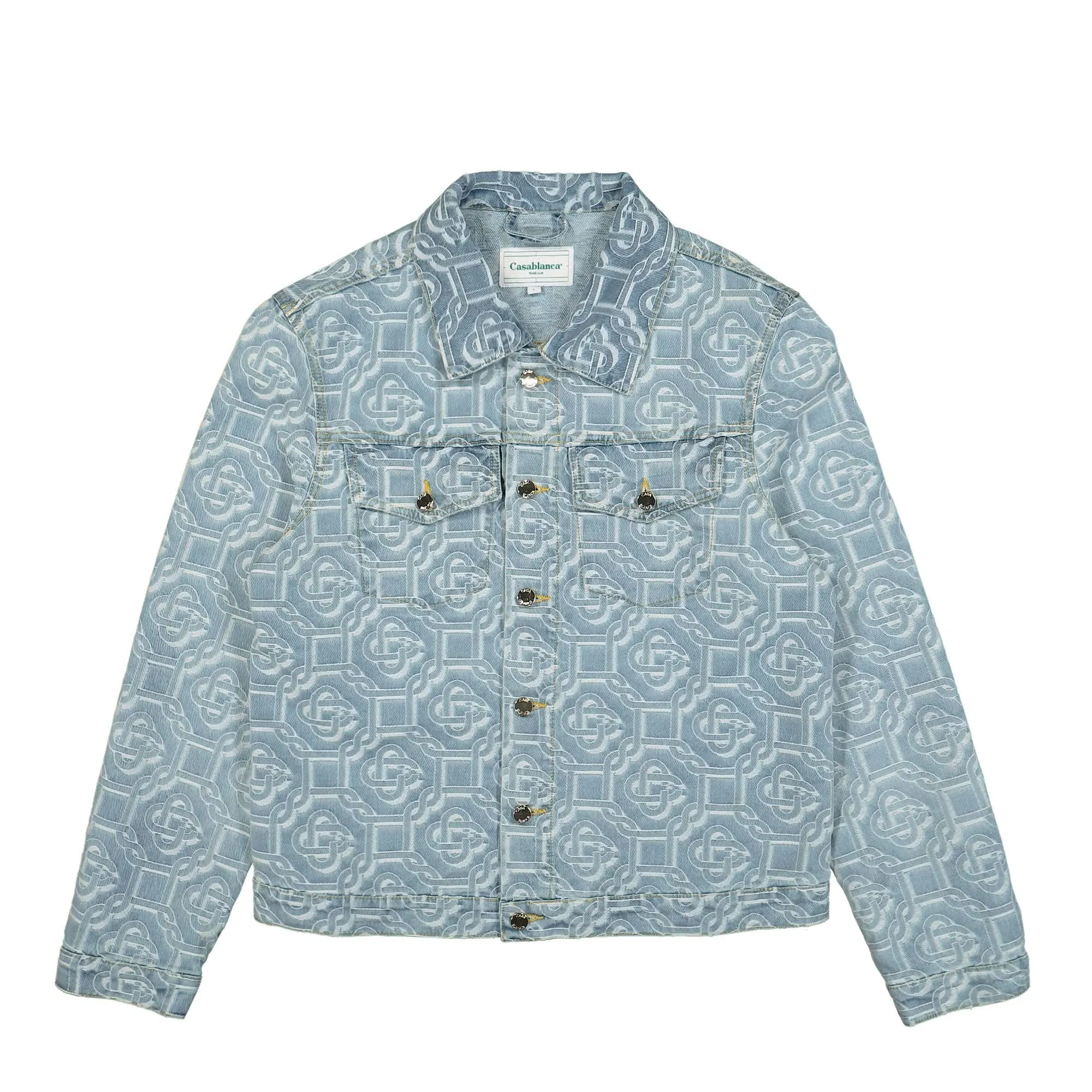 Denim Bleached Monogram Jacket