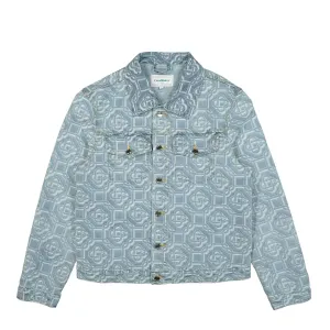 Denim Bleached Monogram Jacket