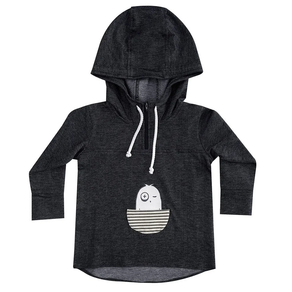 Denim Pullover Hoodie - Blue - LIMITED EDITION