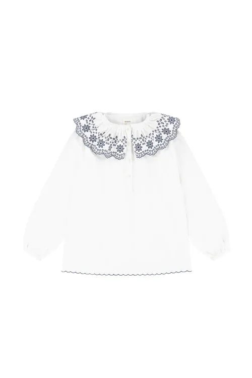 Dylan Blouse - Ecru Denim