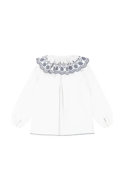 Dylan Blouse - Ecru Denim