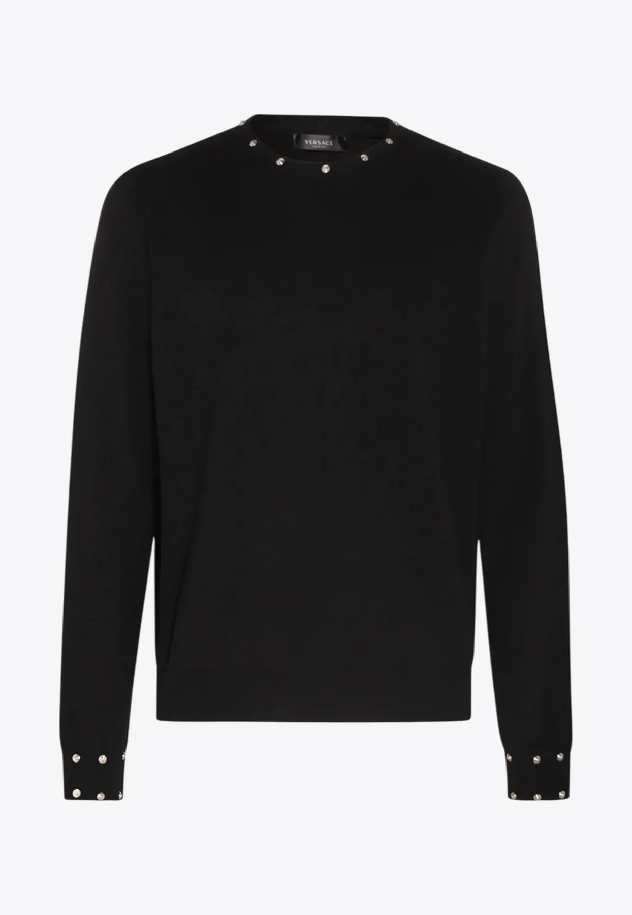Embellished Crewneck Knit Sweater