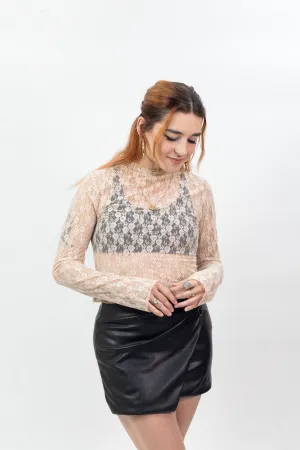 Emory Park Moto Mini Skirt - Black