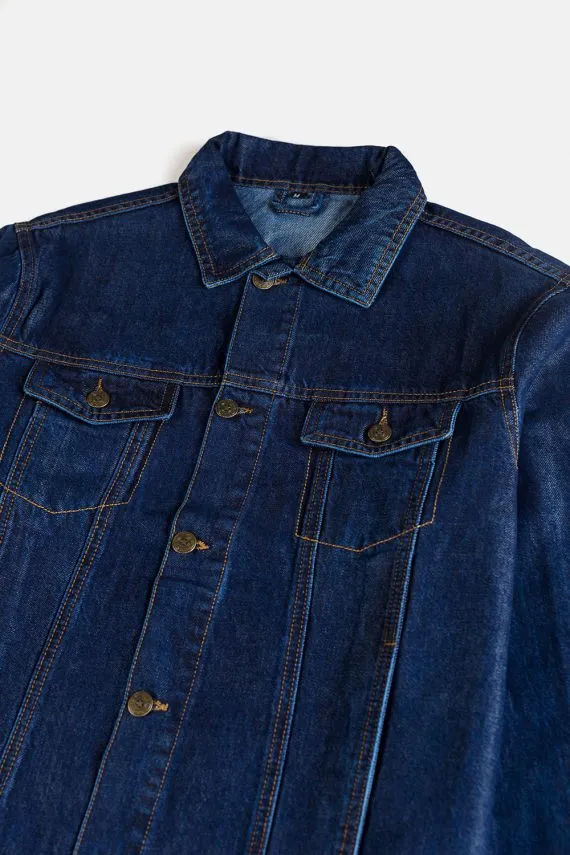 Evergreen Denim Jacket-Dark Blue
