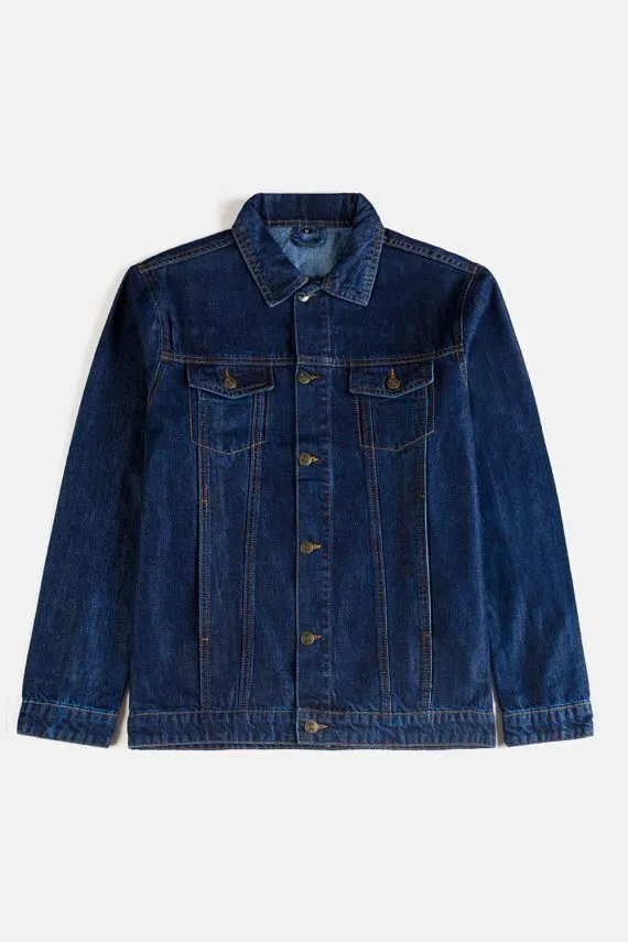 Evergreen Denim Jacket-Dark Blue