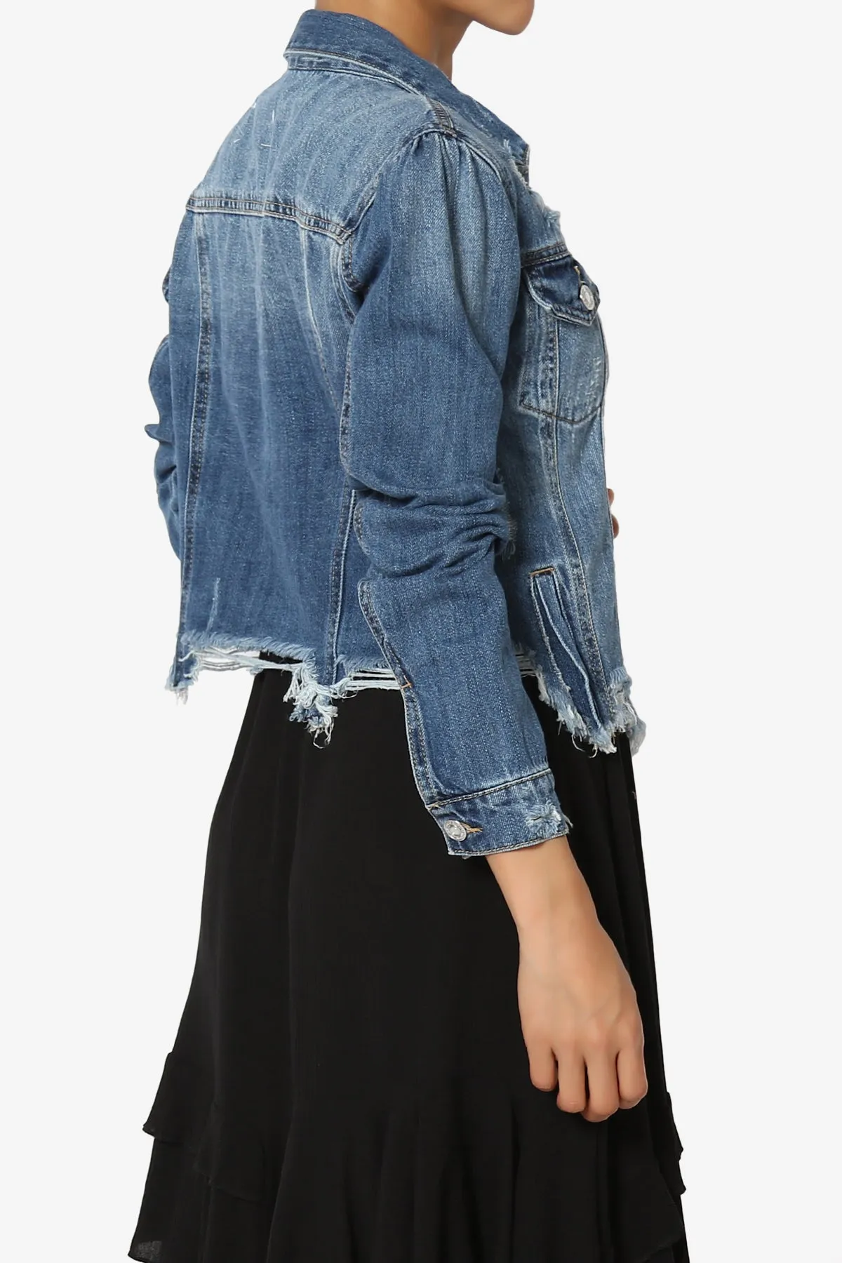 Fiore Distressed Denim Jacket