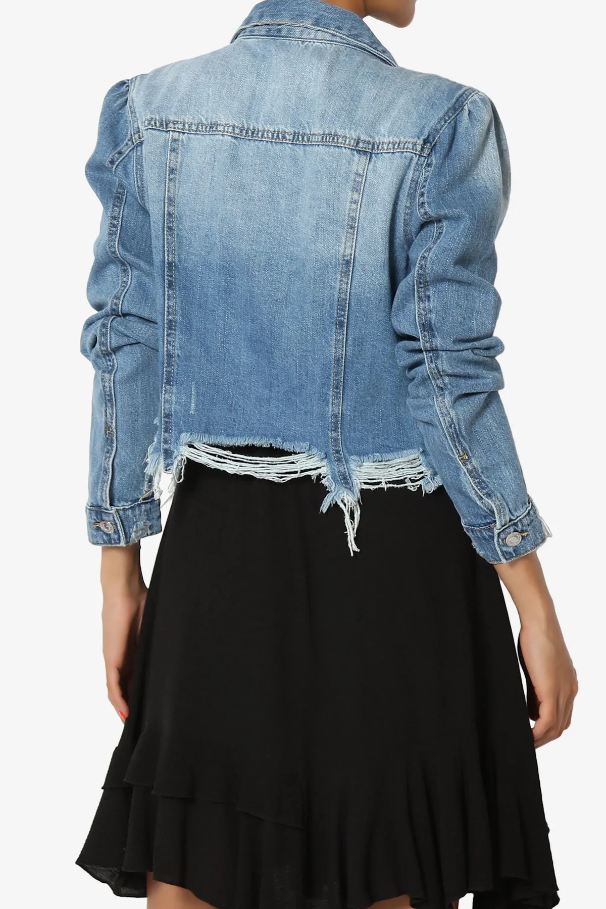 Fiore Distressed Denim Jacket