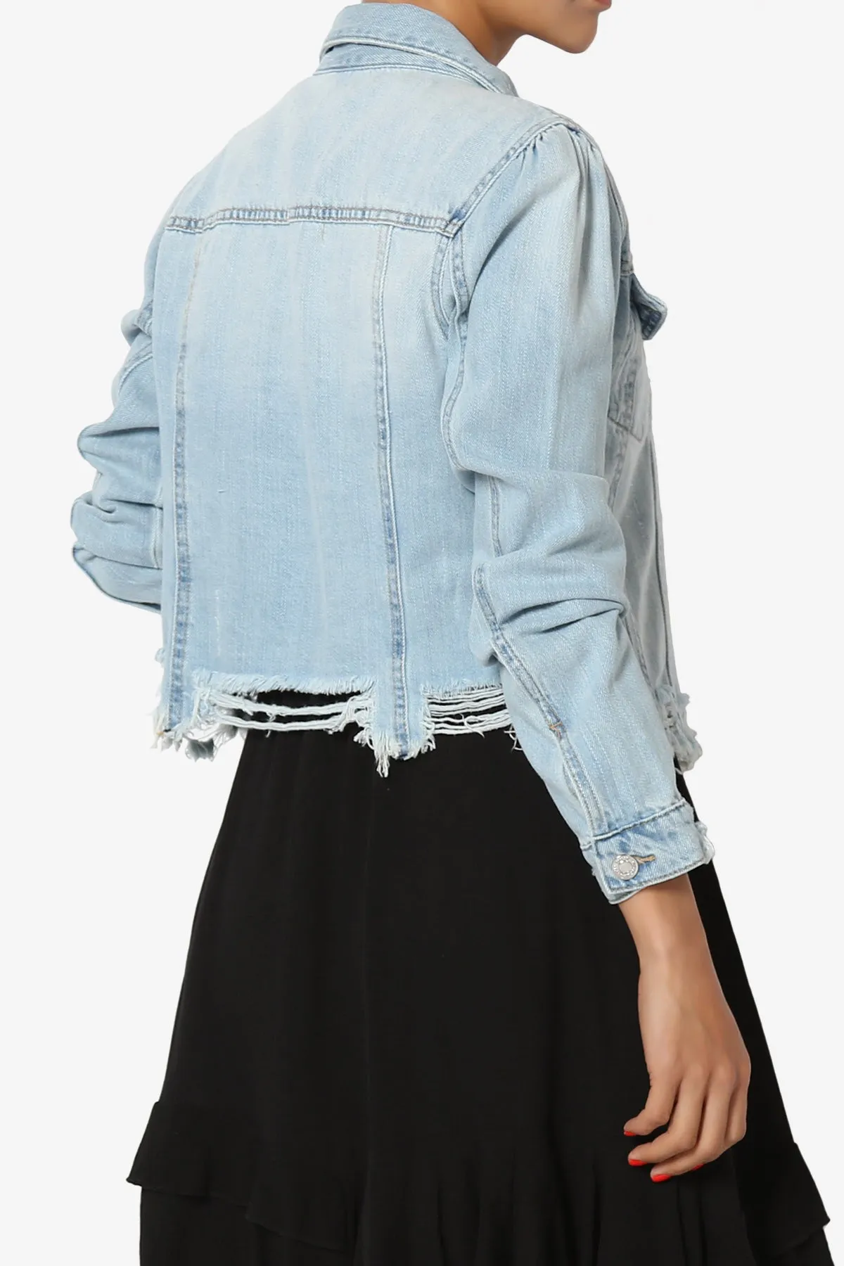 Fiore Distressed Denim Jacket
