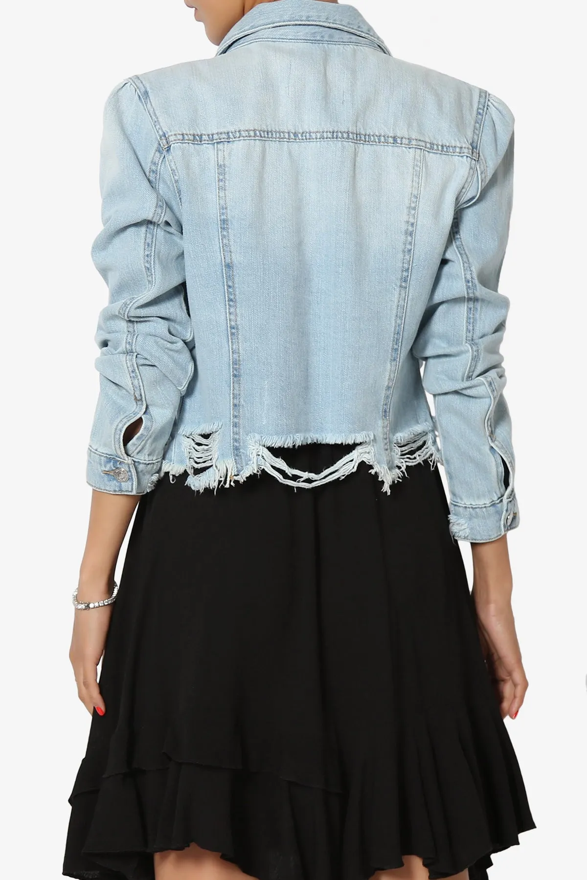 Fiore Distressed Denim Jacket