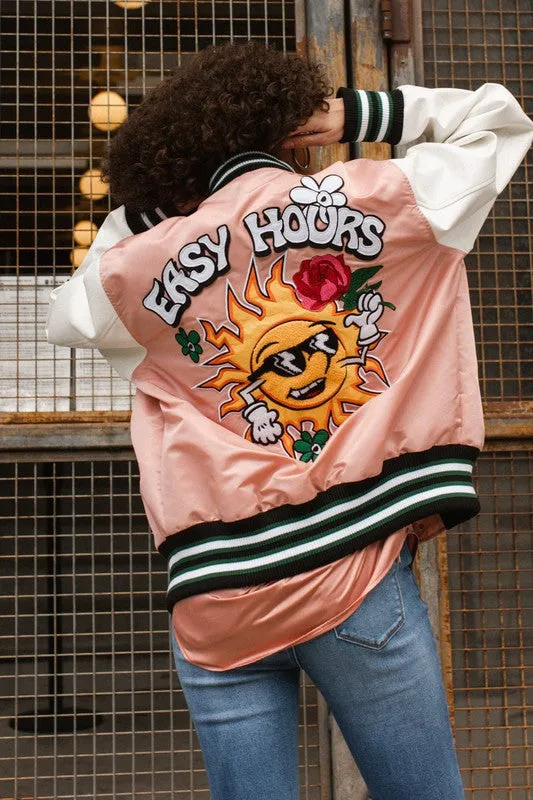 First Row Unisex Spring Varsity Jacket