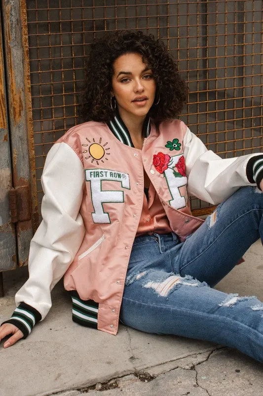First Row Unisex Spring Varsity Jacket