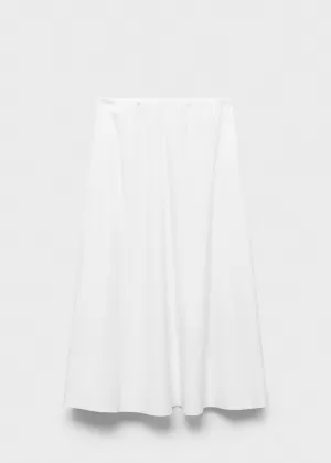 Flared cotton skirt