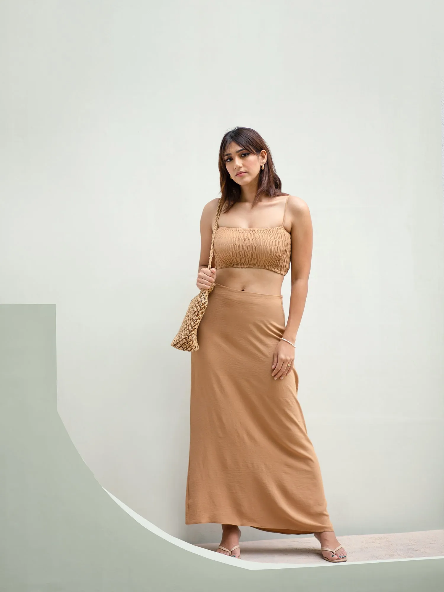 Flared Maxi Skirt