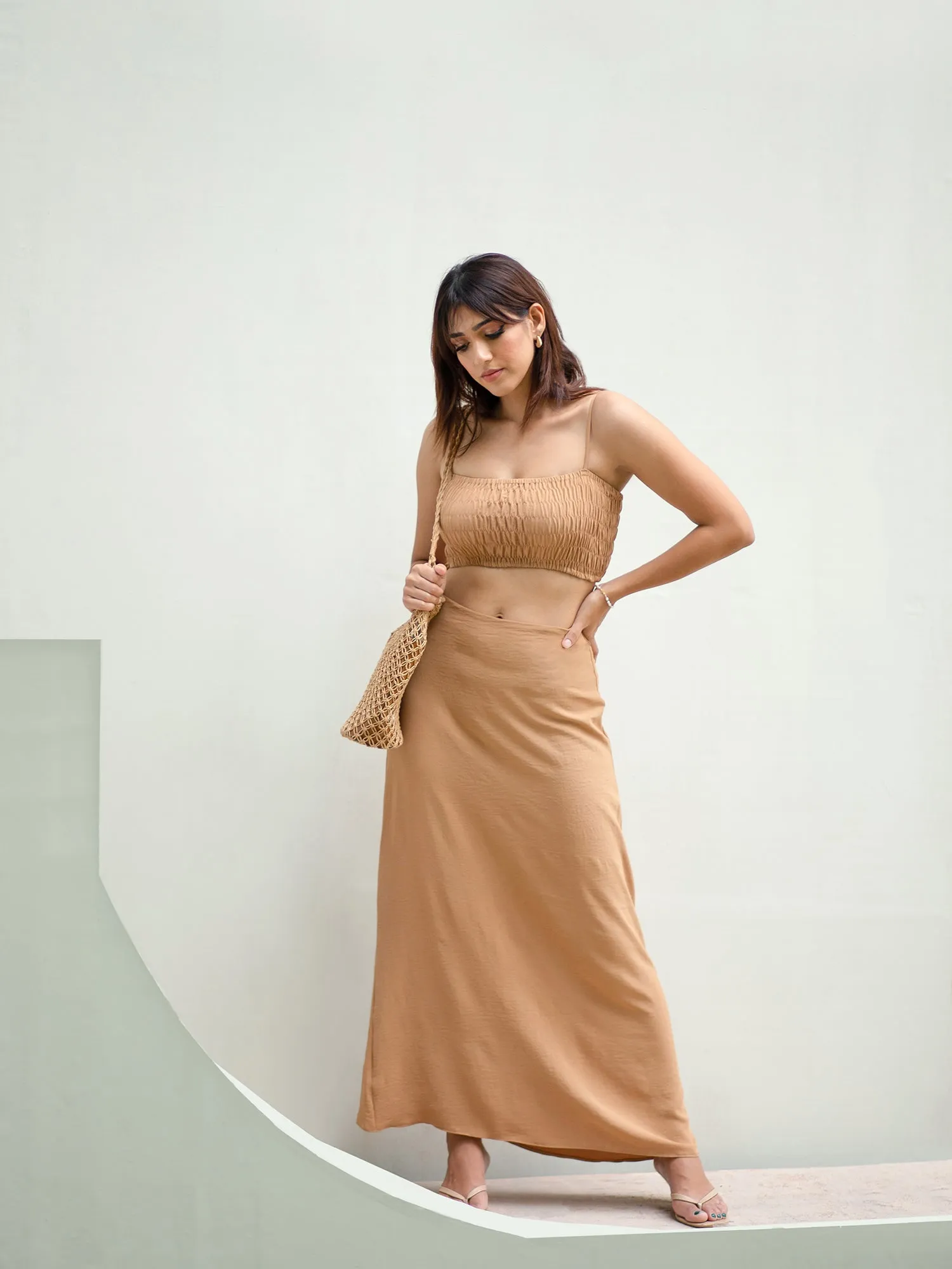 Flared Maxi Skirt