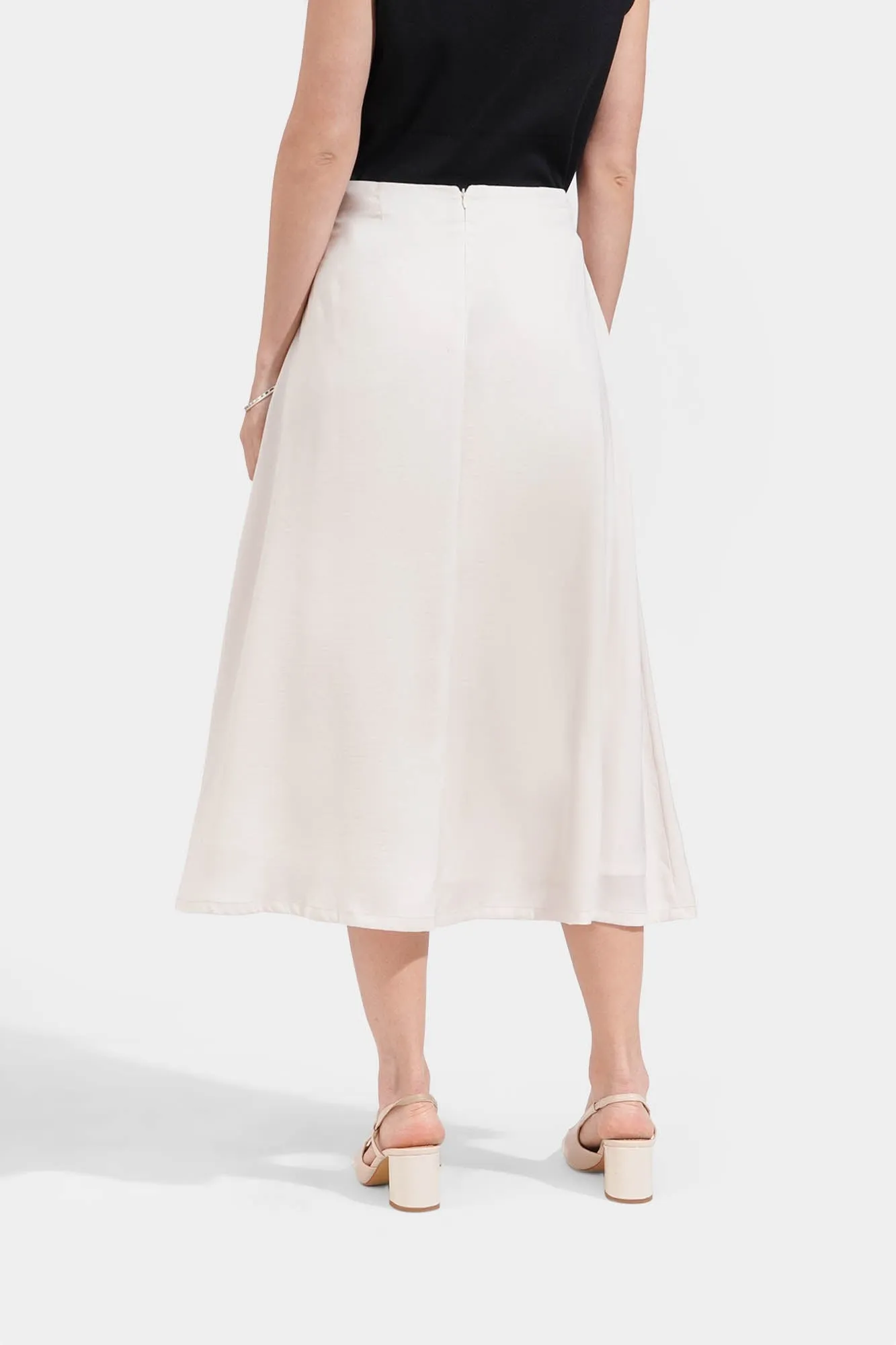 Flared Midi Skirt