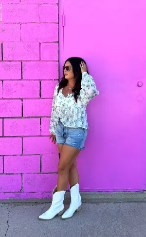 Floral Babydoll Blouse