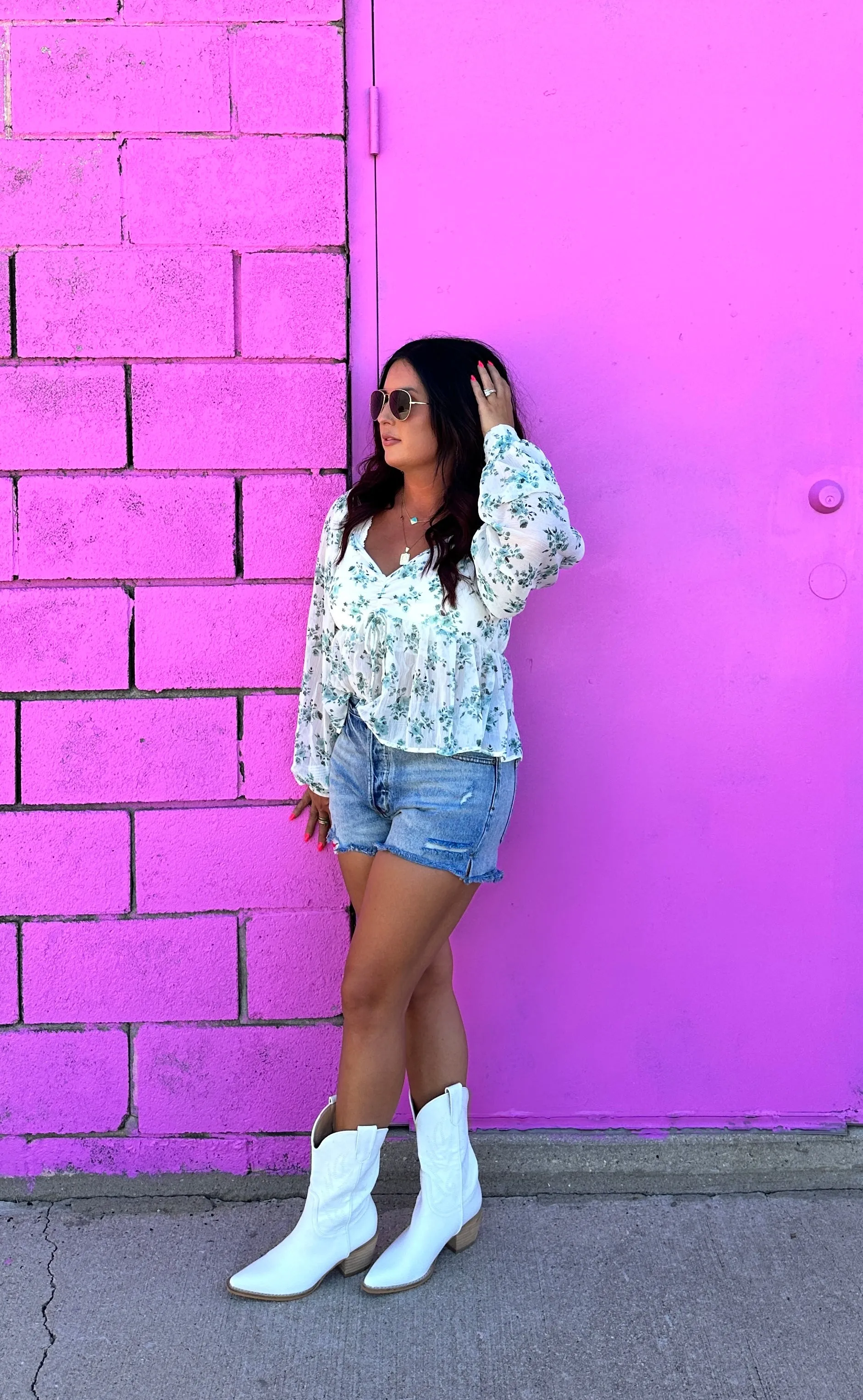 Floral Babydoll Blouse