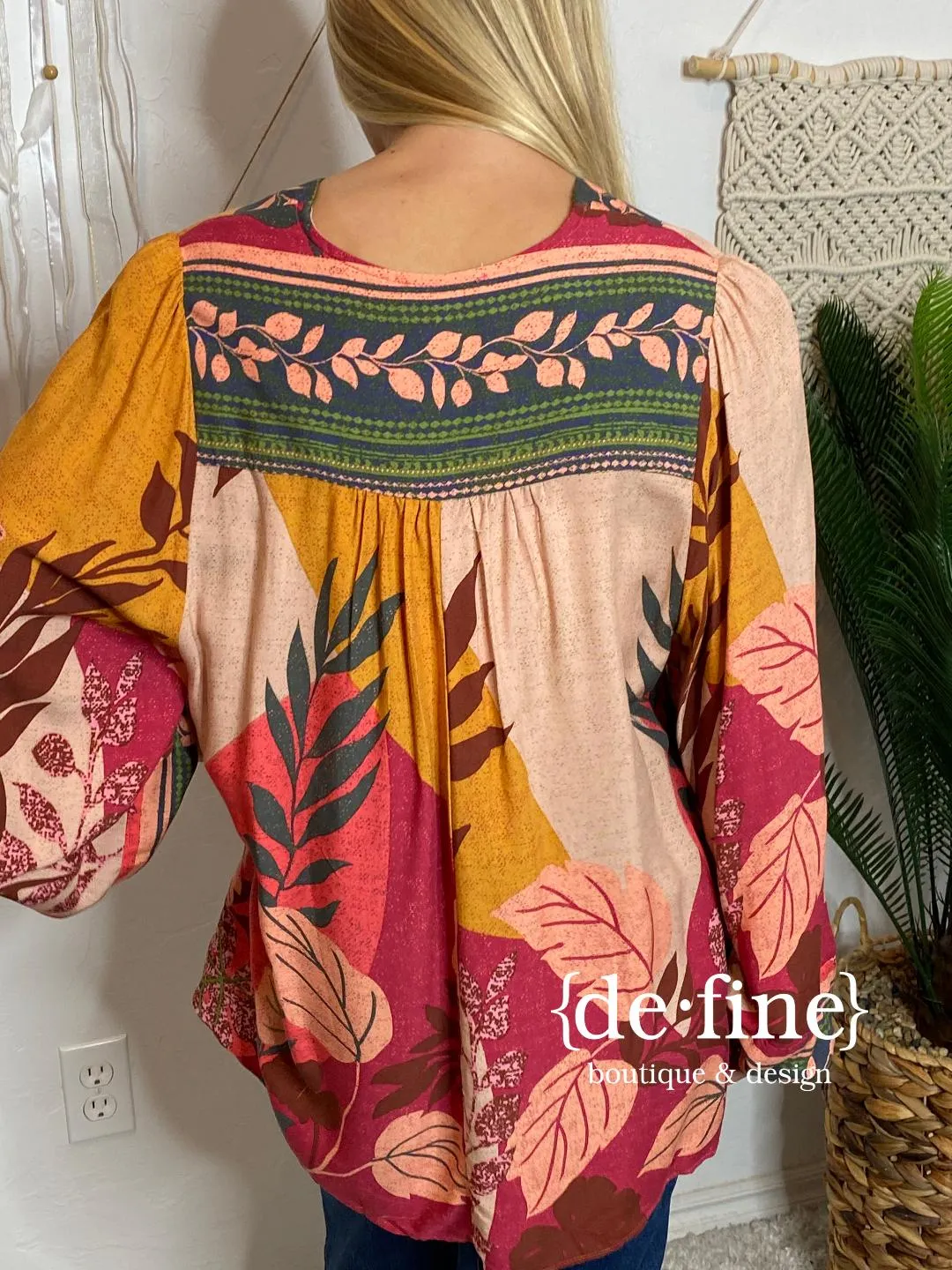 Floral Boho V-neck Blouse