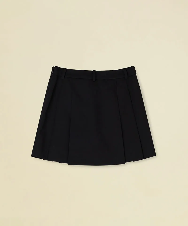 FORDI Double Pleats Skirt - Black