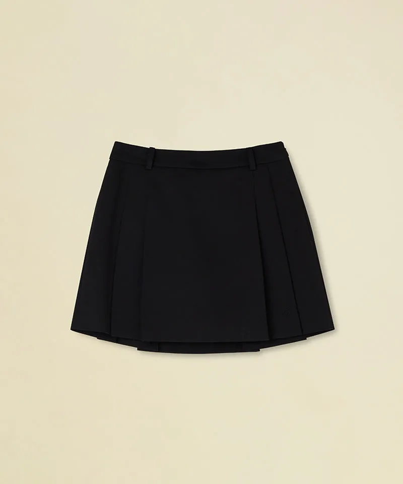 FORDI Double Pleats Skirt - Black