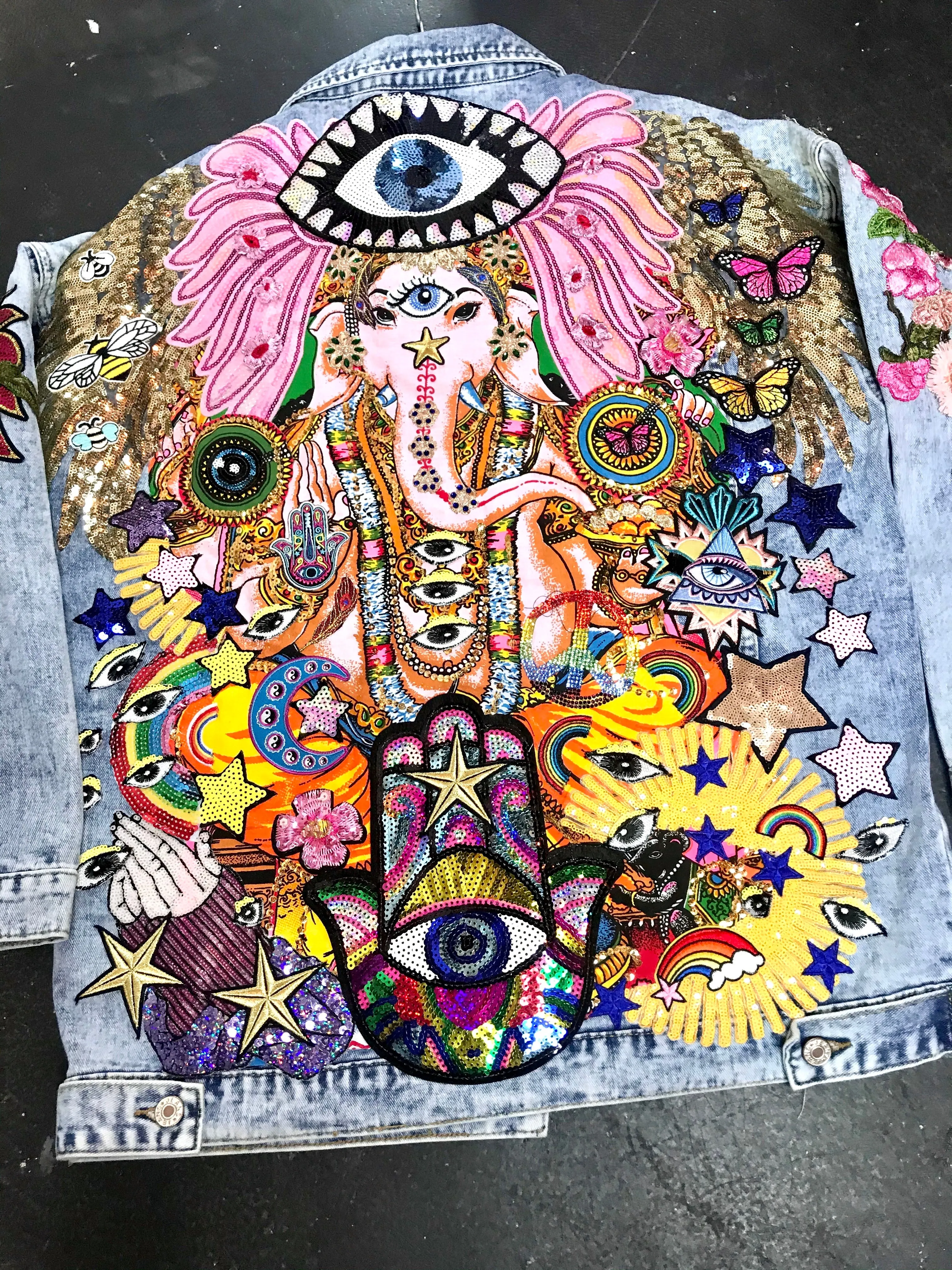 Ganesh Dreaming Pink Jacket