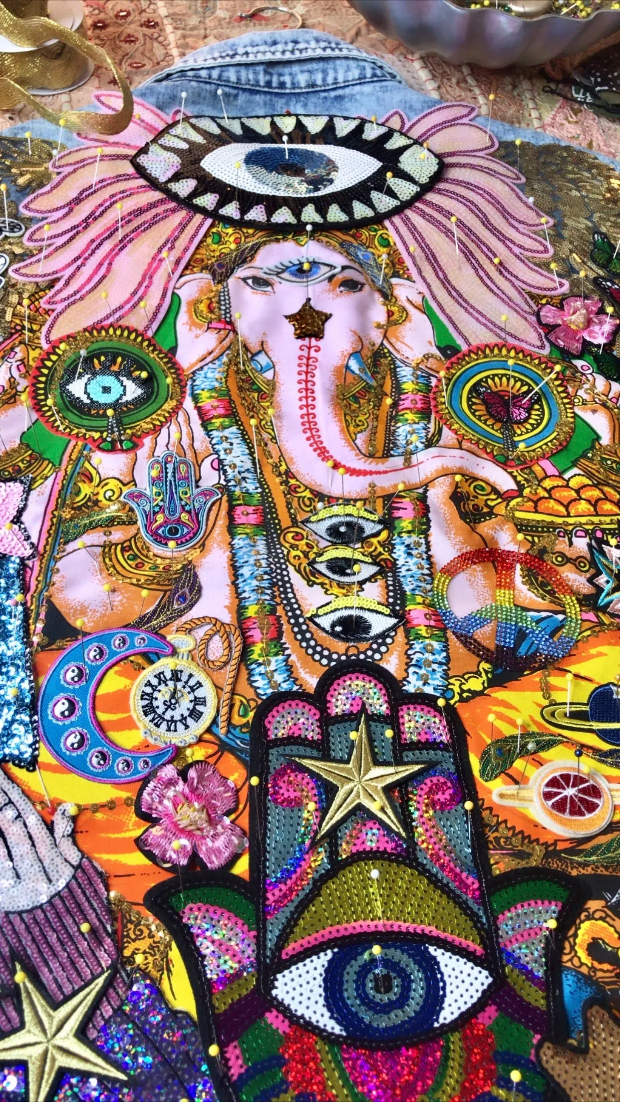 Ganesh Dreaming Pink Jacket