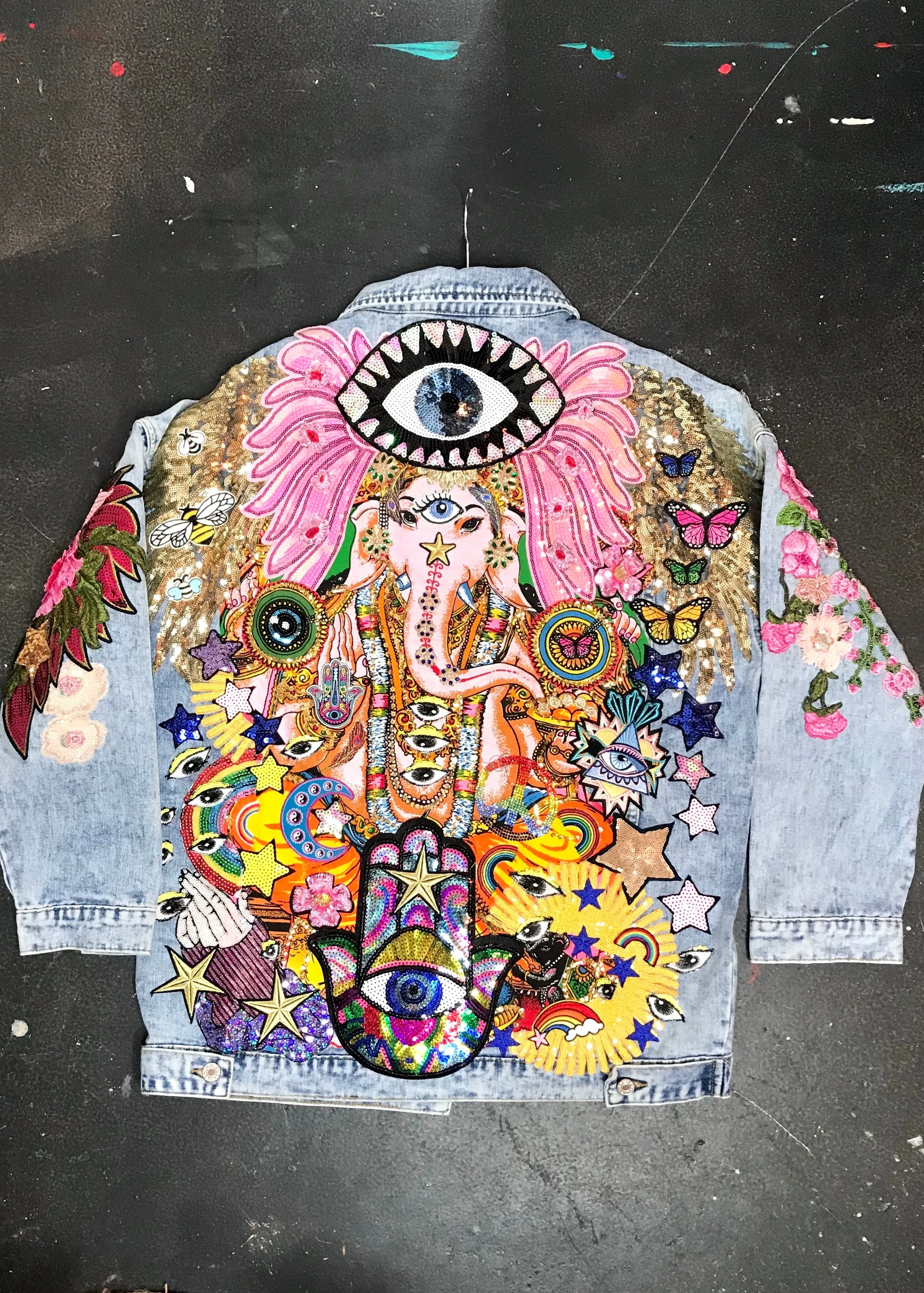 Ganesh Dreaming Pink Jacket