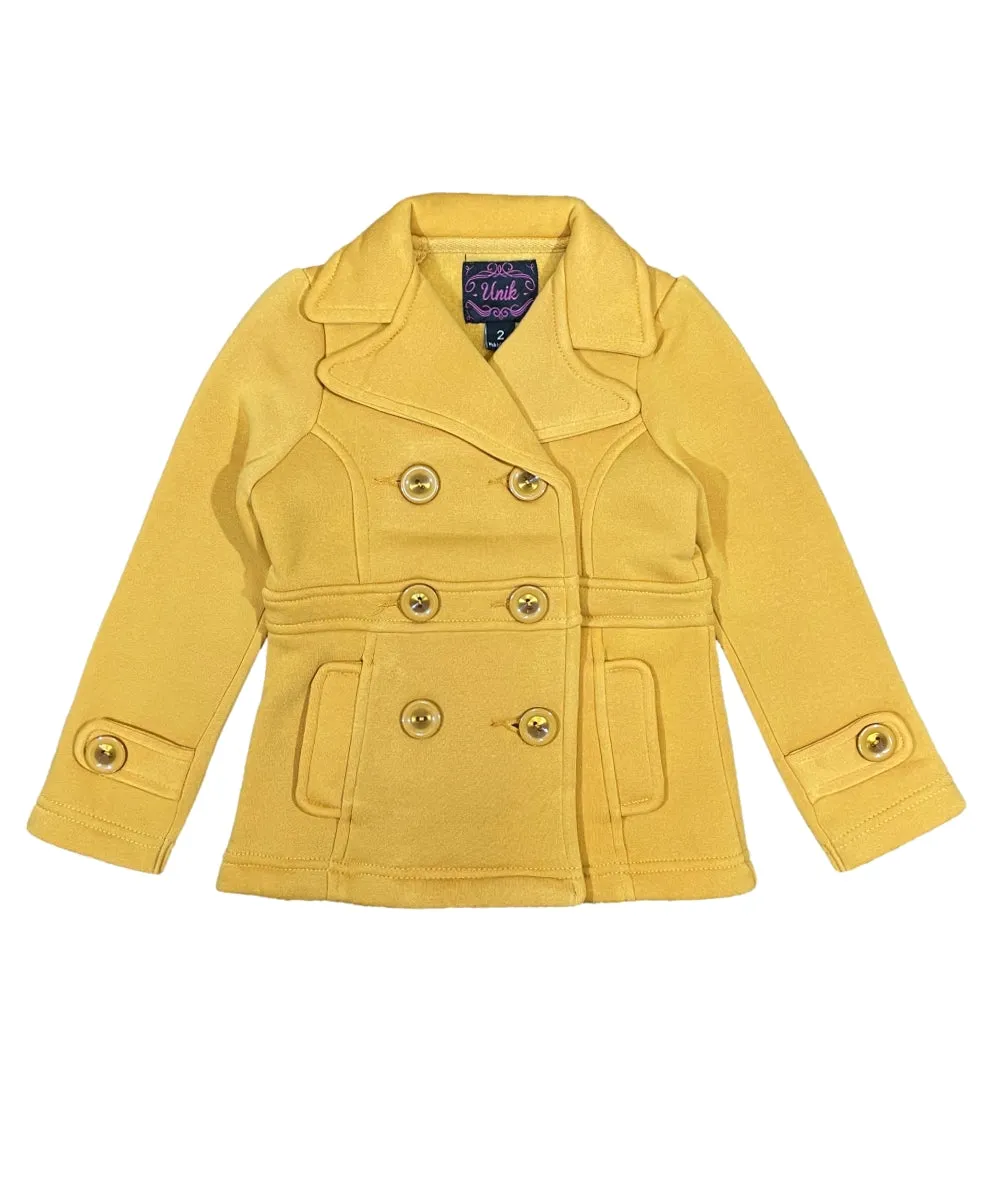 Girl Fleece Coat With Buttons