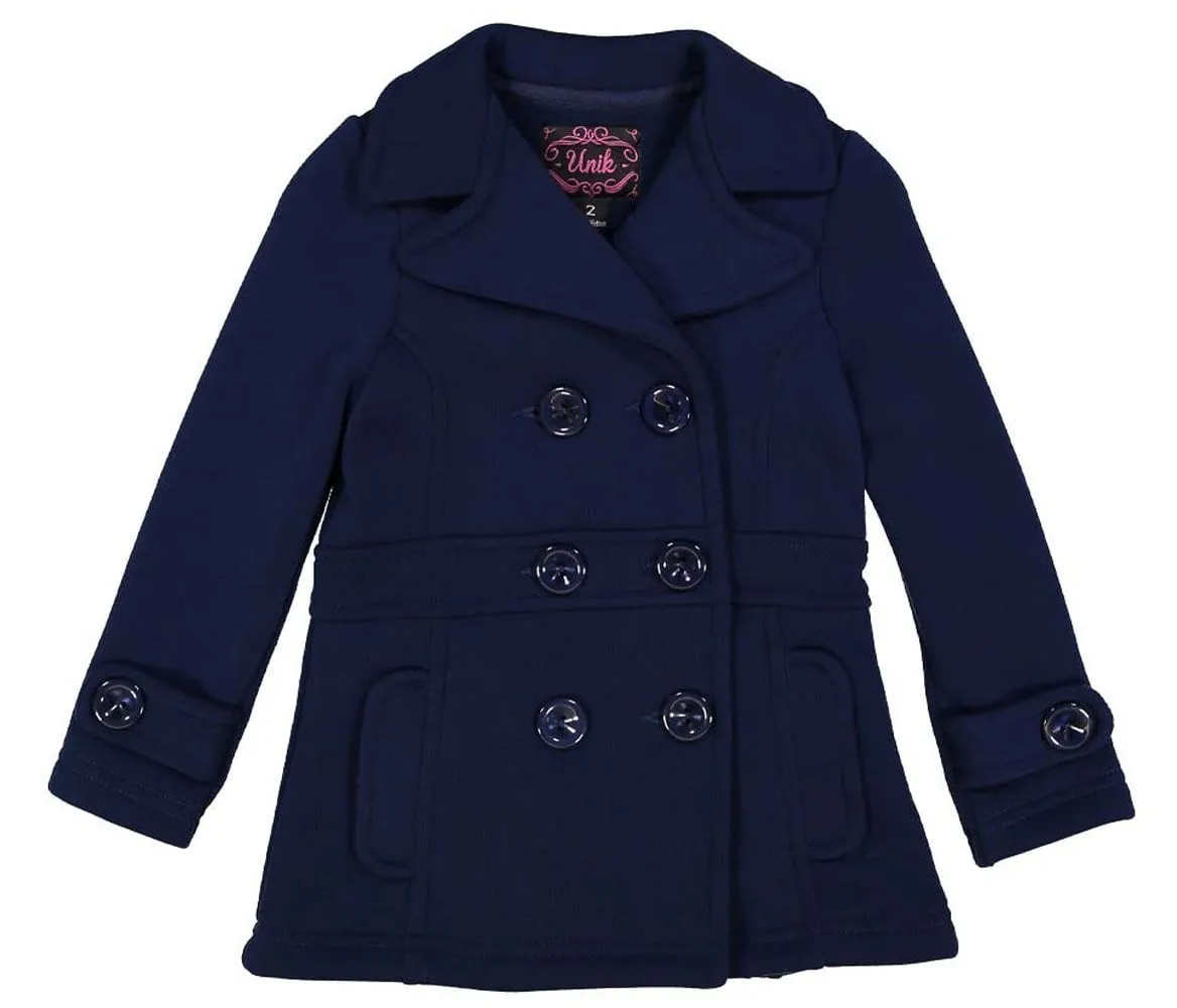 Girl Fleece Coat With Buttons