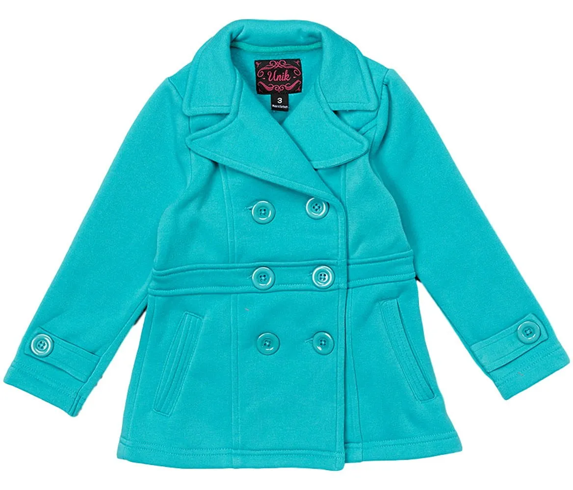 Girl Fleece Coat With Buttons