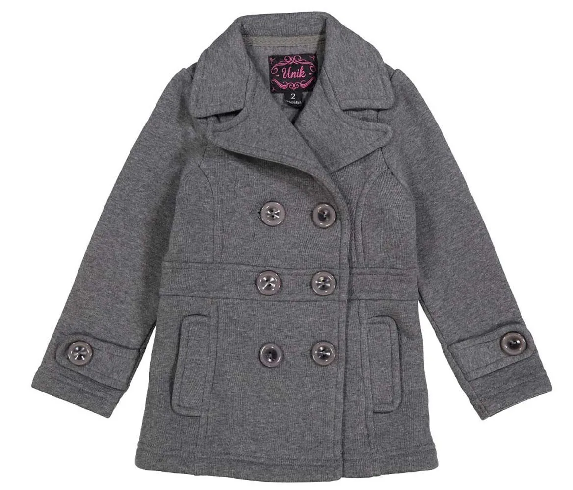 Girl Fleece Coat With Buttons