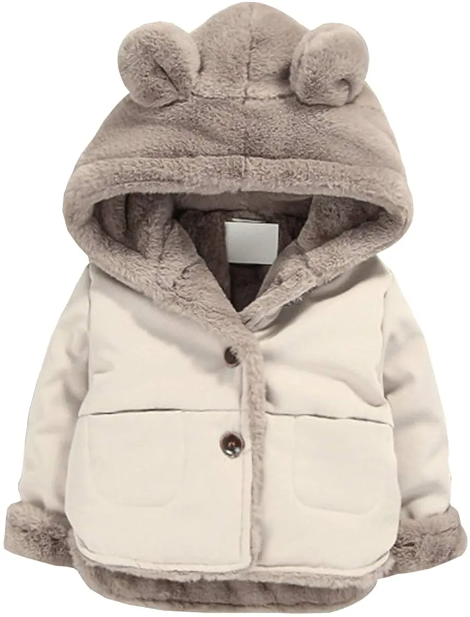 Girl's Fleece Bear Jackets