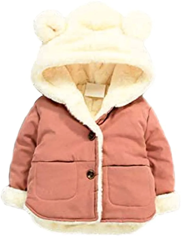 Girl's Fleece Bear Jackets