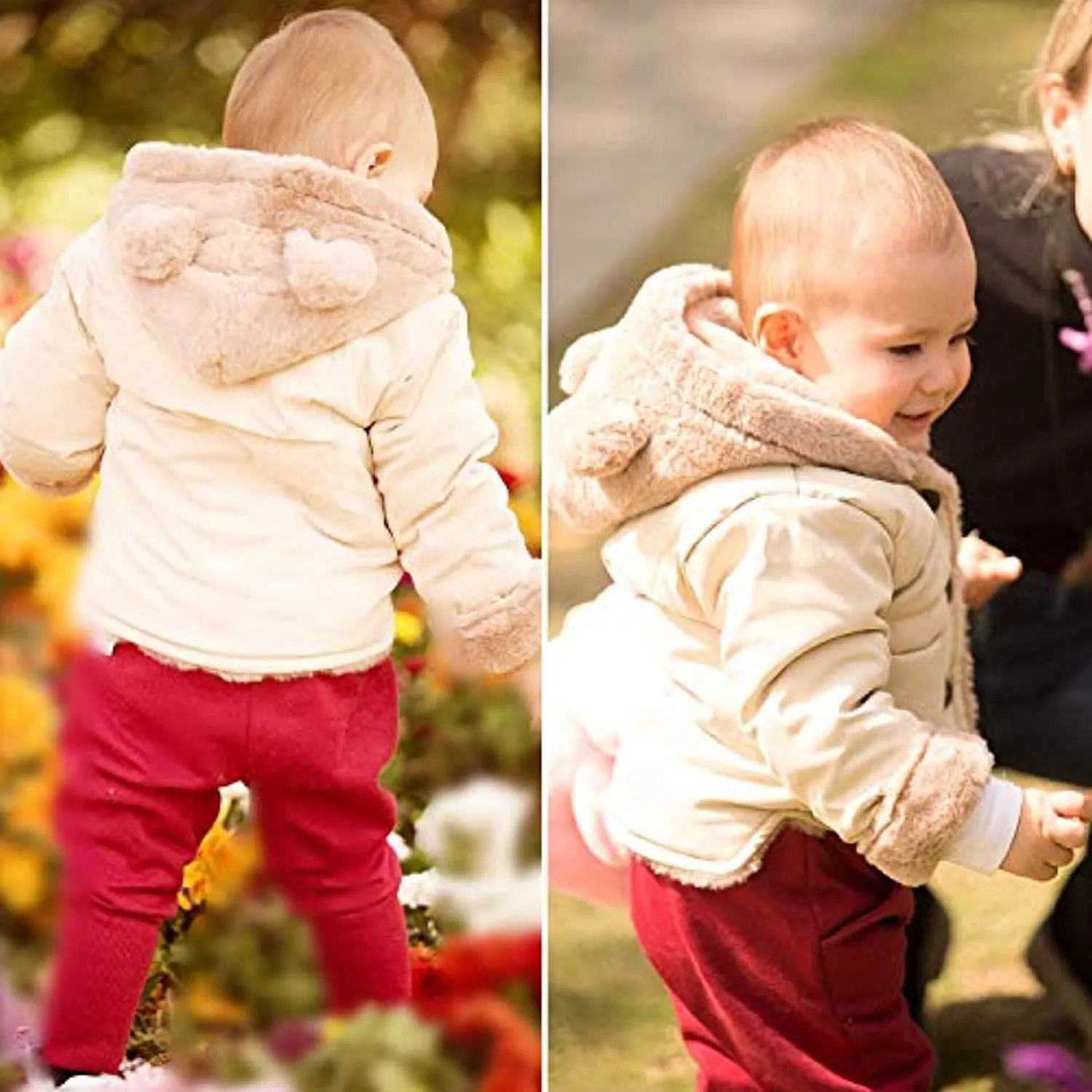 Girl's Fleece Bear Jackets