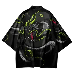 Green Dragon Yukata Top