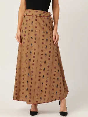 grey kalamkari skirt