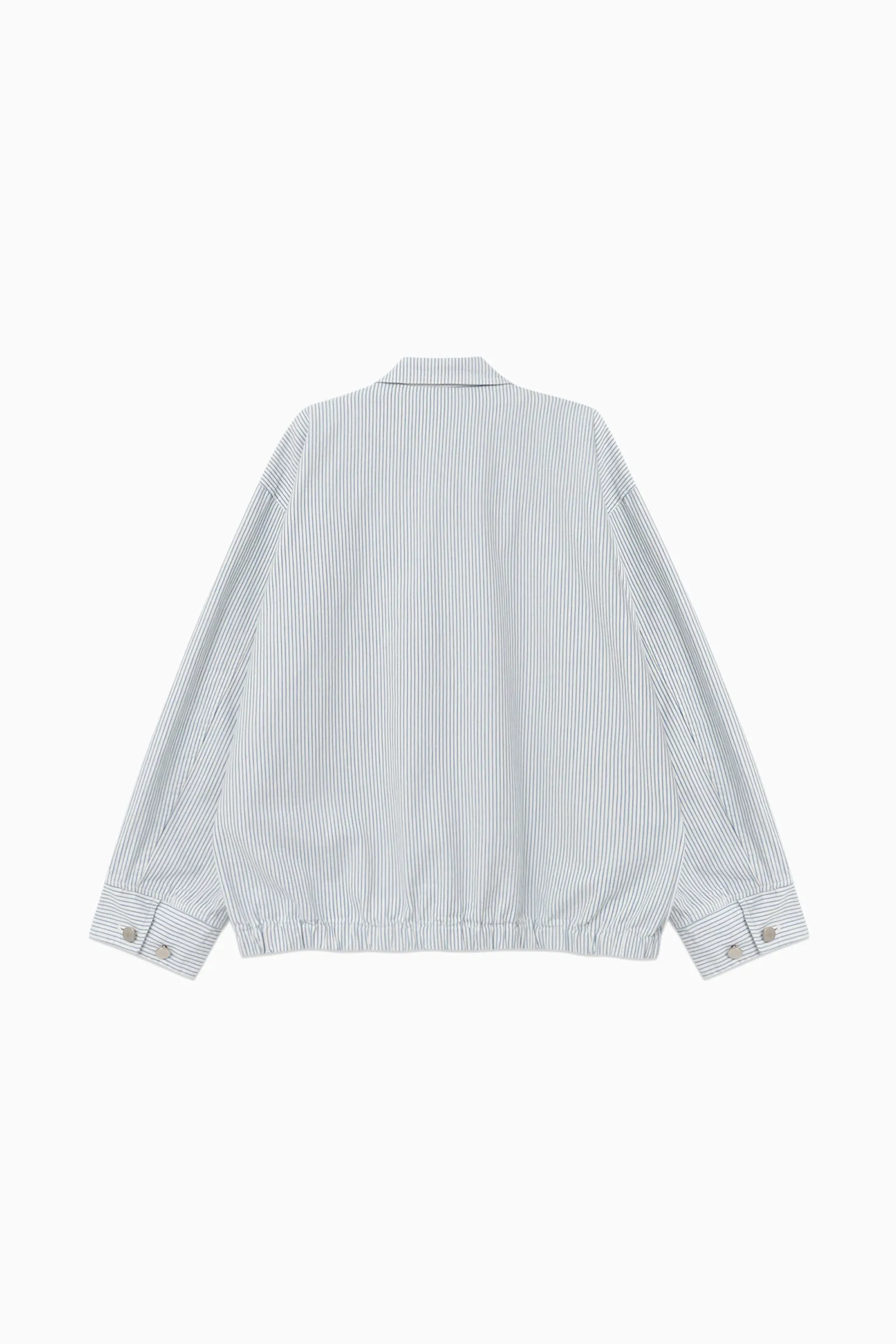 HENSON WASHED JACKET_STRIPE BLUE