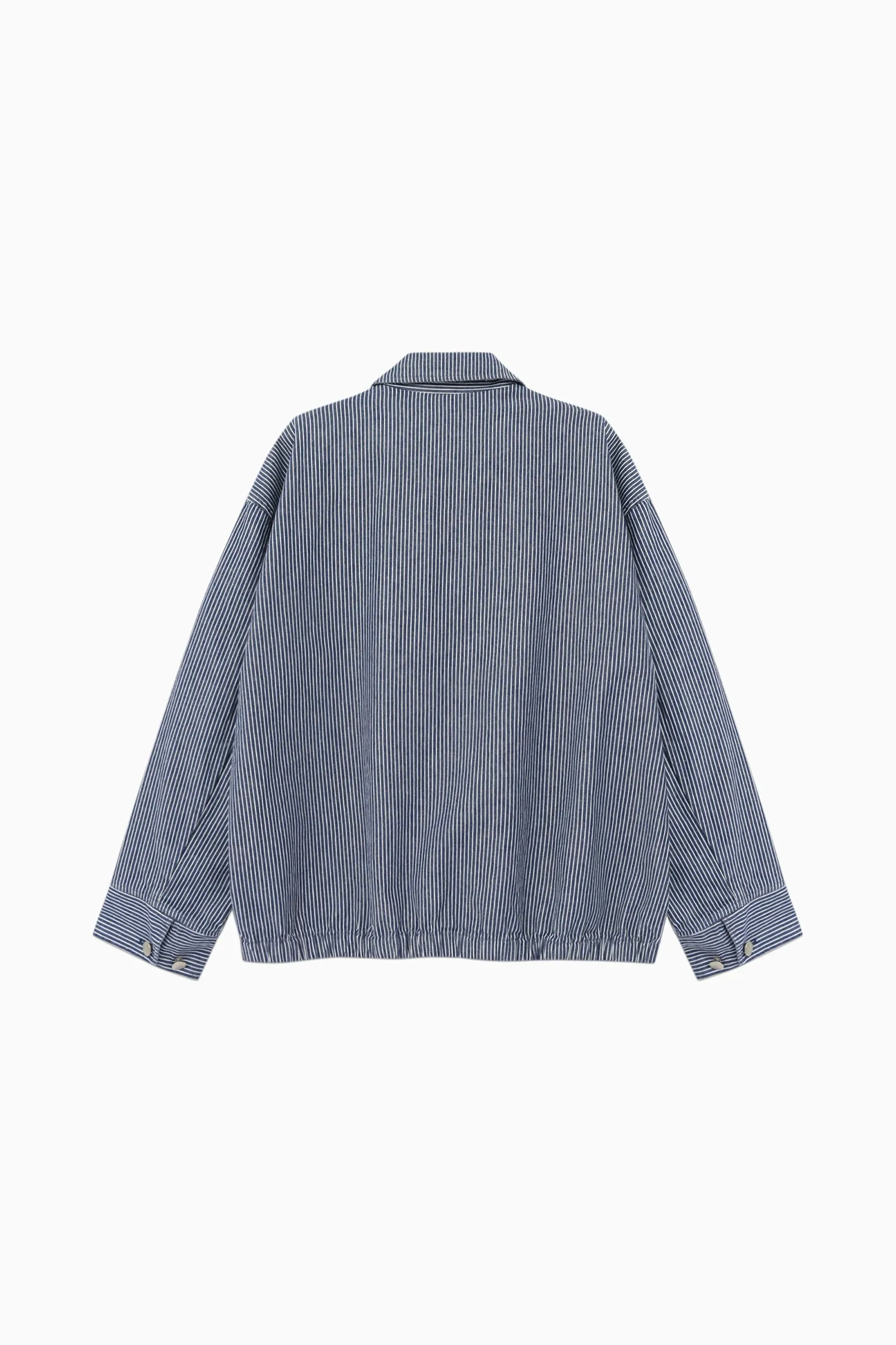 HENSON WASHED JACKET_STRIPE NAVY