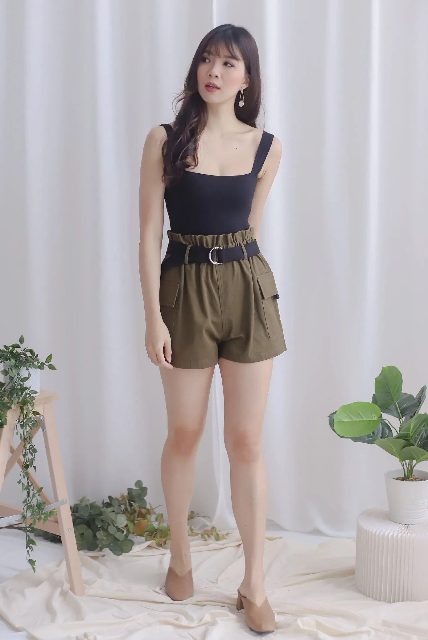 Hera Square Neck Bodysuit In Black